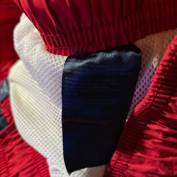 Tommy Hilfiger Liner Swim Trunks Short Red Preppy Drawstring Men's Size Small - Picture 7 of 8